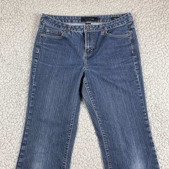 Calvin Klein Jeans Womens 12 Flare VIntage Blue Denim Hippie - Picture 3 of 11